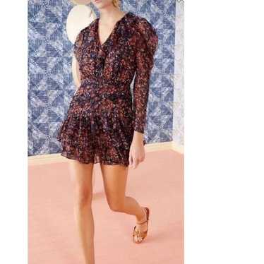 Ulla Johnson Cecily Mini Dress in Cosmos Floral P… - image 1