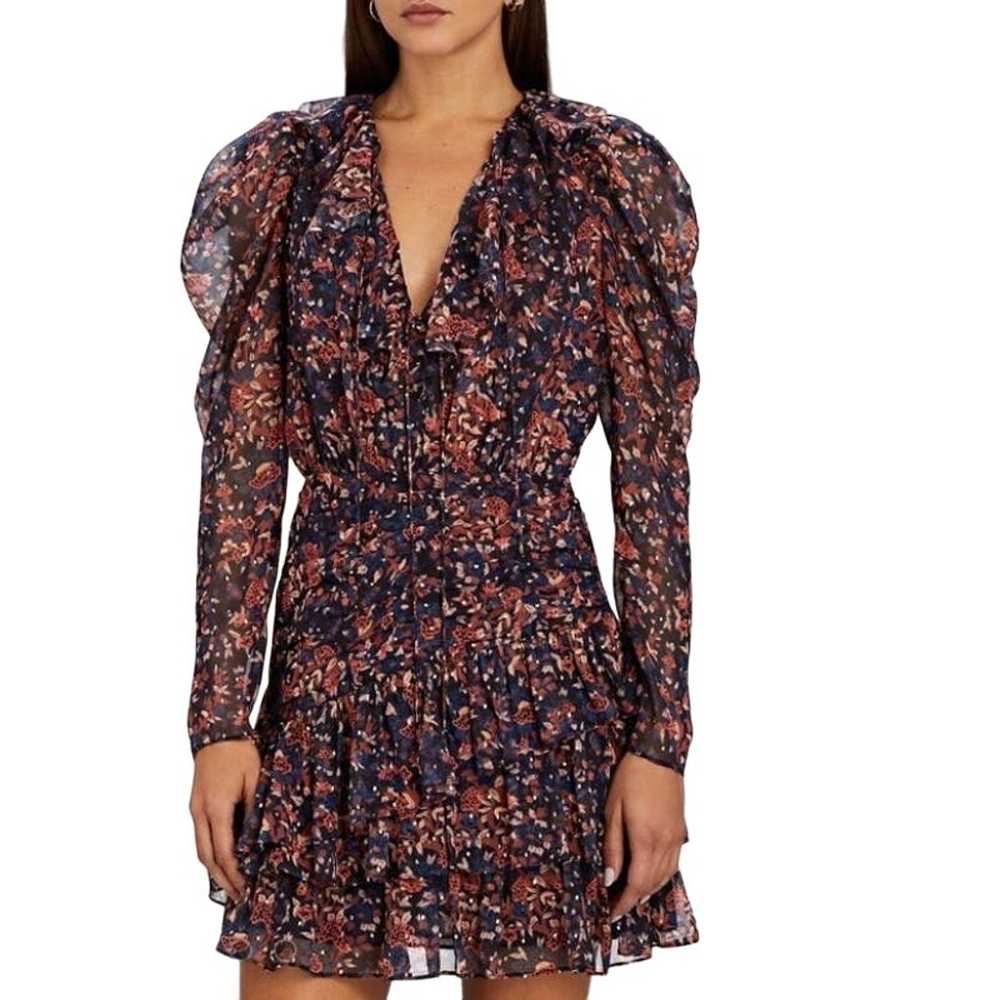 Ulla Johnson Cecily Mini Dress in Cosmos Floral P… - image 3