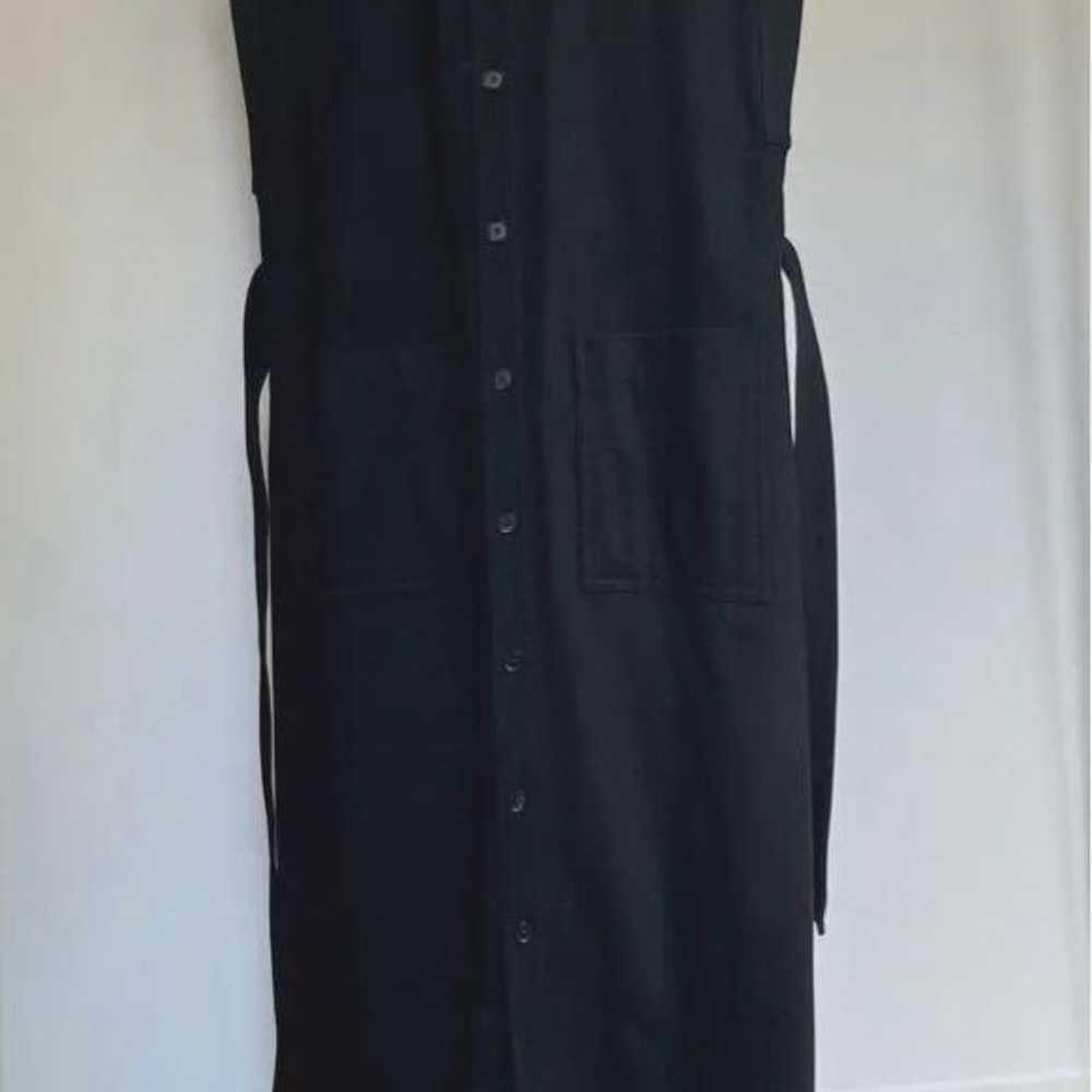 AURALEE Wool Sleeveless Maxi Dress Black - image 1