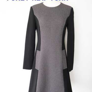 FOXEY NEW YORK Dress Size S 38 Black Gray - image 1