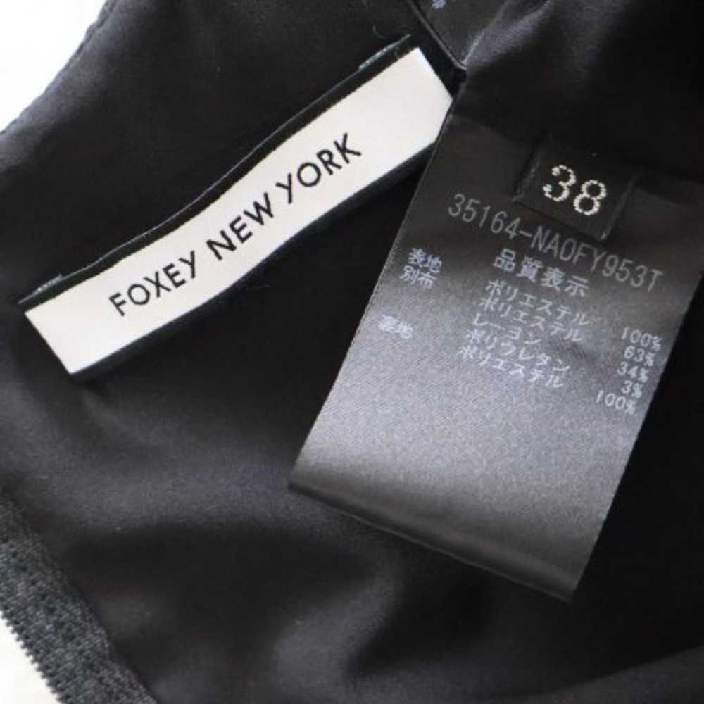 FOXEY NEW YORK Dress Size S 38 Black Gray - image 5