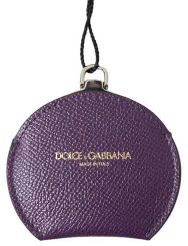 Dolce & Gabbana Elegant Purple Leather Mirror Wome