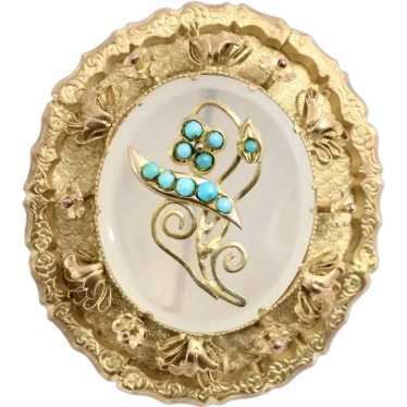 Fine Victorian Antique Love Token/Mourning Brooch… - image 1