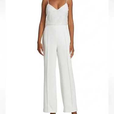 Amsale Caviar Beaded Jumpsuit  - Size 10 - image 1