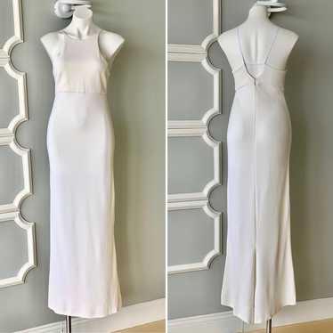 Vintage Badgley Mischka Off White Formal Evening D