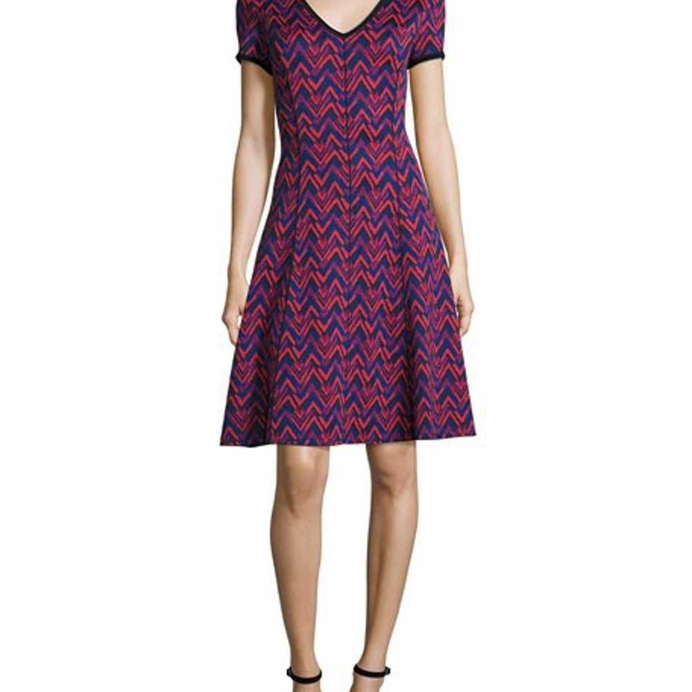 St. John Aziza Zig Zag Knit Dress - image 1