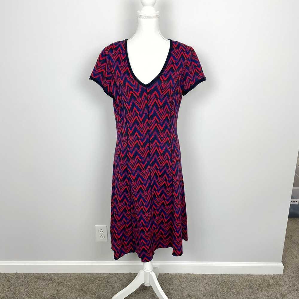 St. John Aziza Zig Zag Knit Dress - image 2