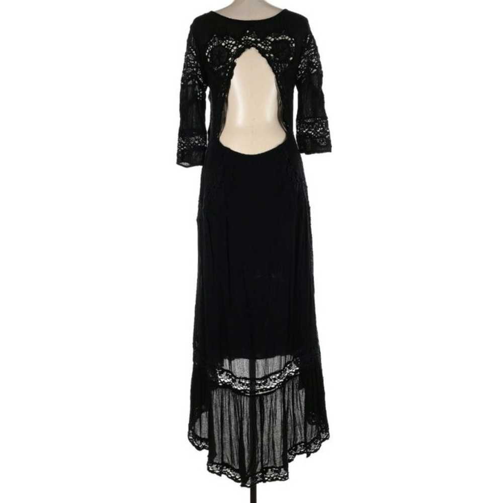 Free People Mexican Wedding Black Dress - image 3