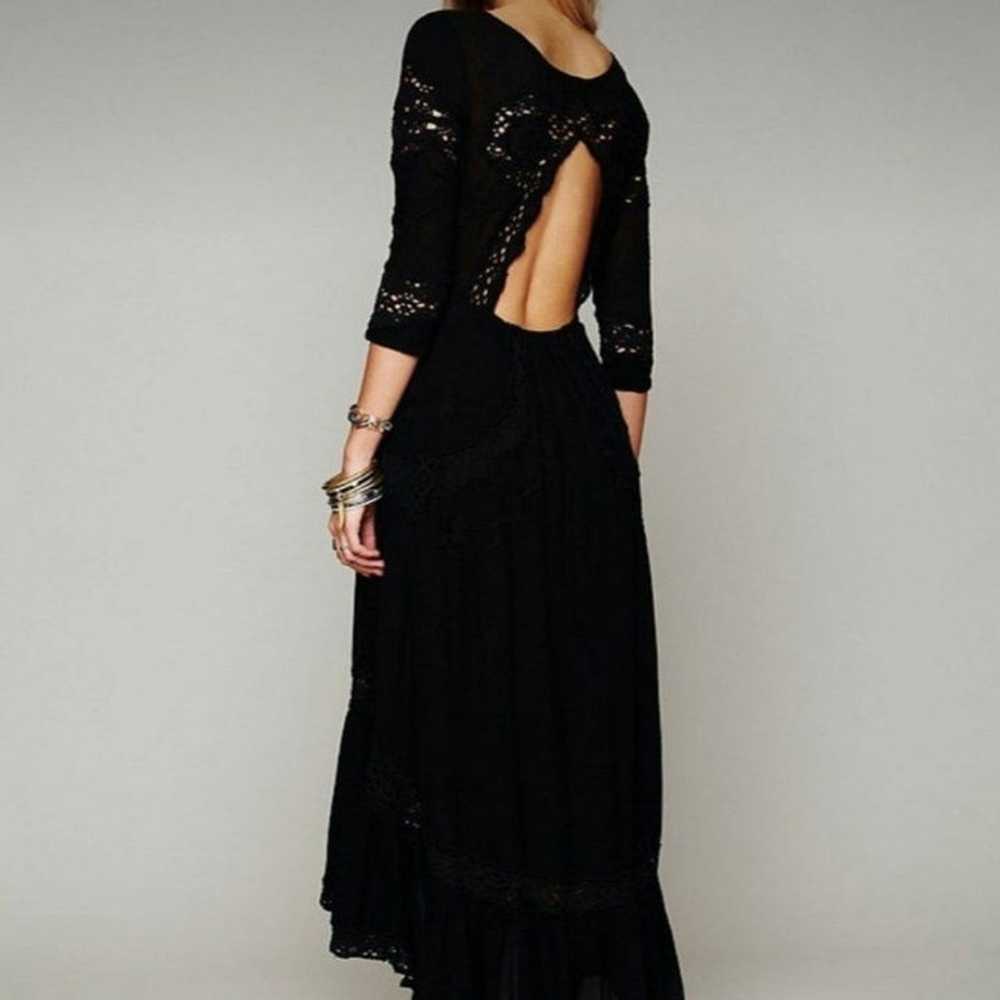 Free People Mexican Wedding Black Dress - image 6