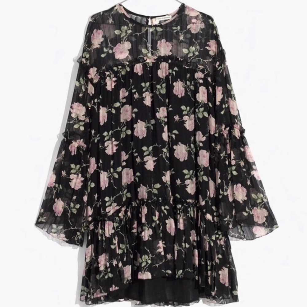 ULLA JOHNSON Dahlia Floral Mini Dress Sz 10 - image 6