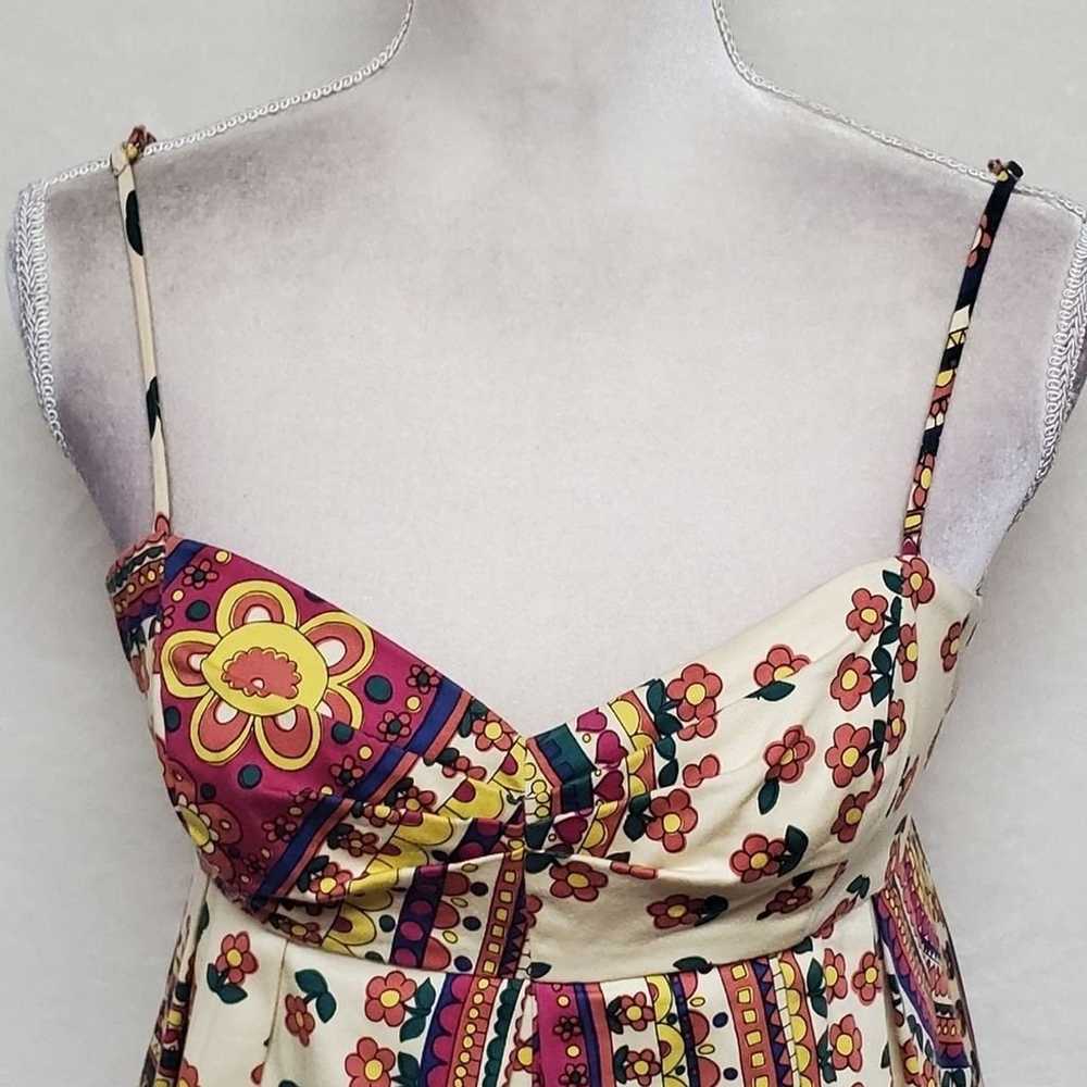 90s Vintage Betsey Johnson Retro Floral Paisley P… - image 5