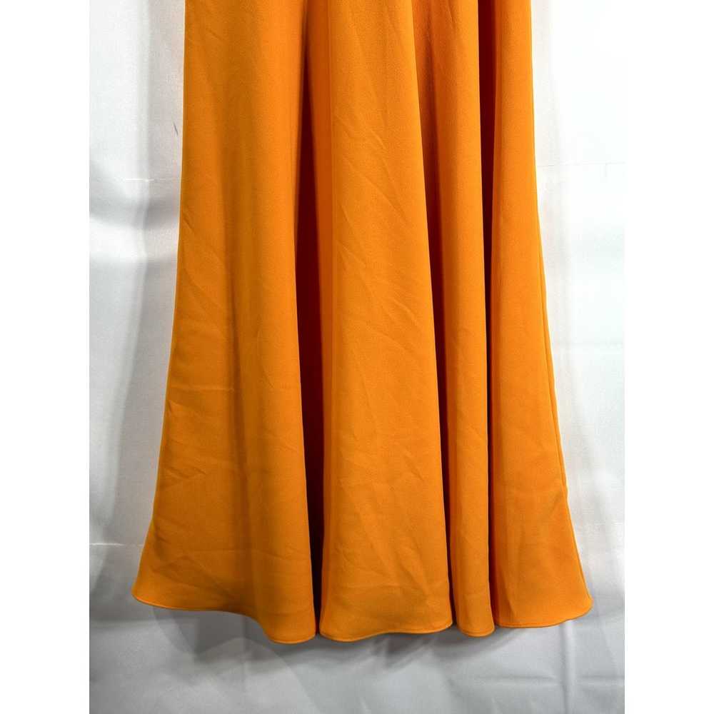 KAREN MILLEN Women's Orange Ruched Mock-Neck Slee… - image 9