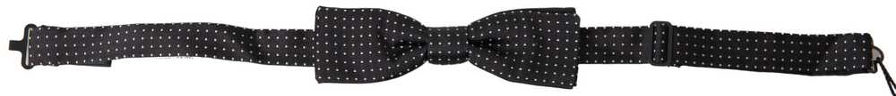 Dolce & Gabbana Elegant Silk Black Bow Men's Tie - image 1