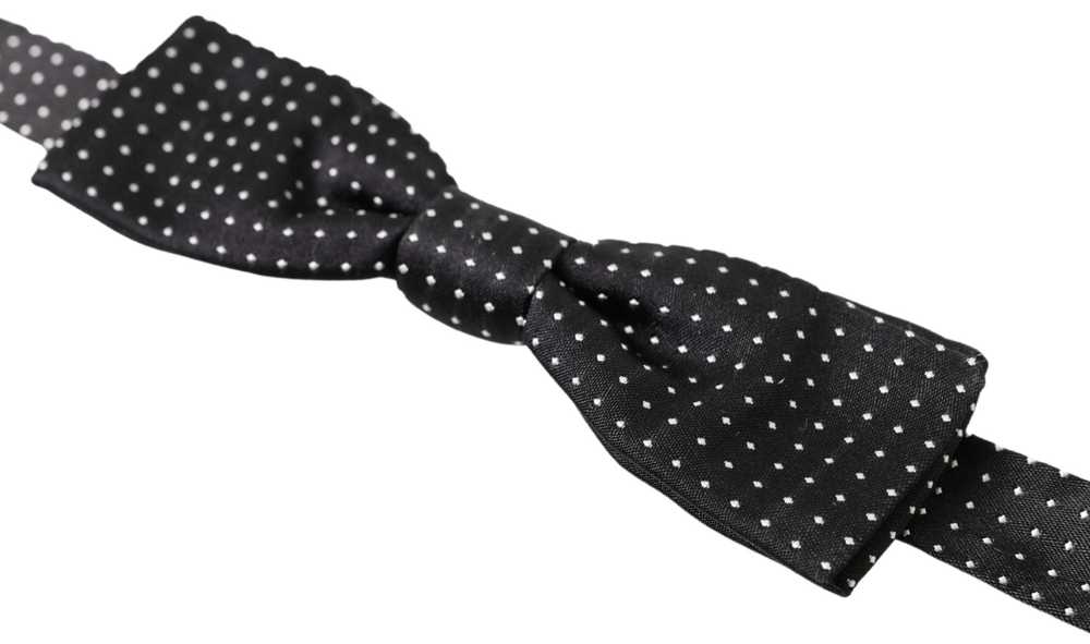 Dolce & Gabbana Elegant Silk Black Bow Men's Tie - image 2