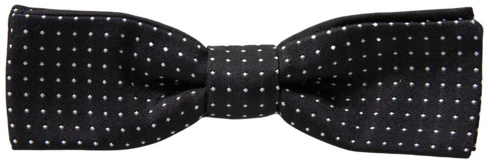 Dolce & Gabbana Elegant Silk Black Bow Men's Tie - image 3