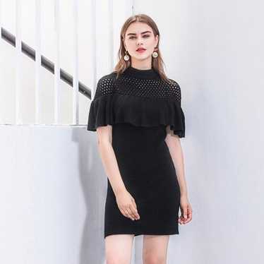 Self Portrait Dress Yoke Frill knit Cut