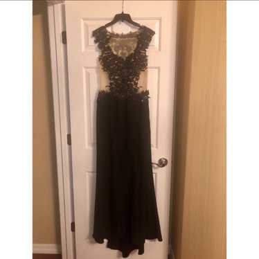 Black&Nude Sequin Gown Dress - image 1