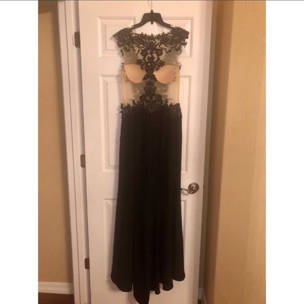 Black&Nude Sequin Gown Dress - image 3