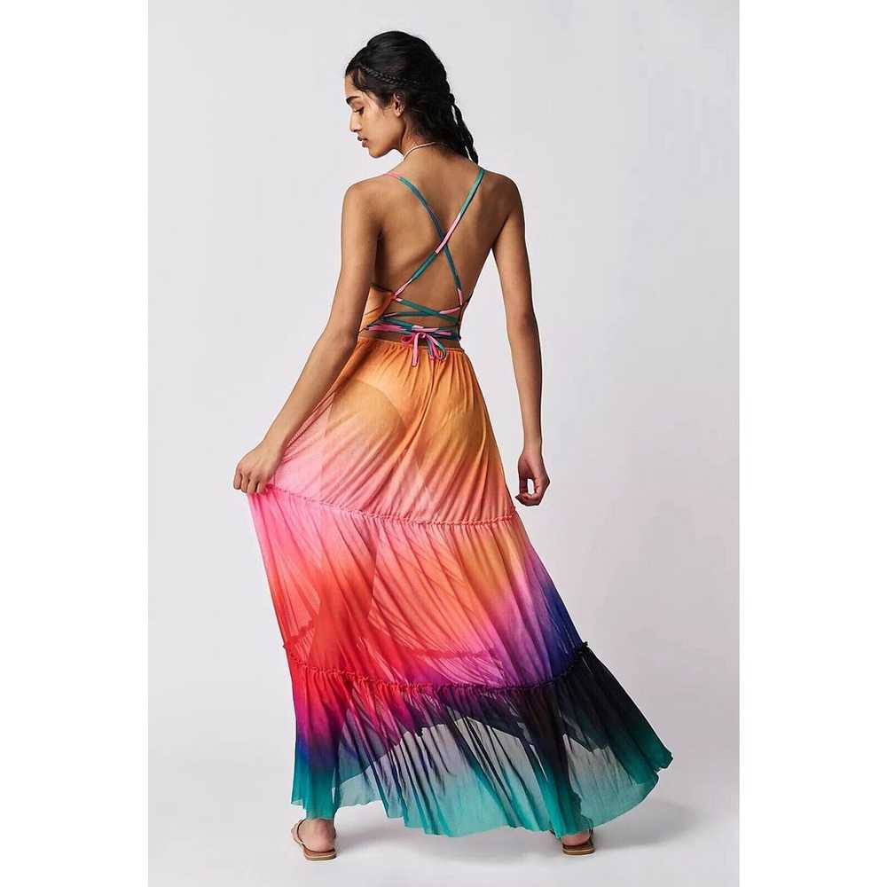 Agua Bendita Pacifico Cosmea Maxi Dress In Vini R… - image 2