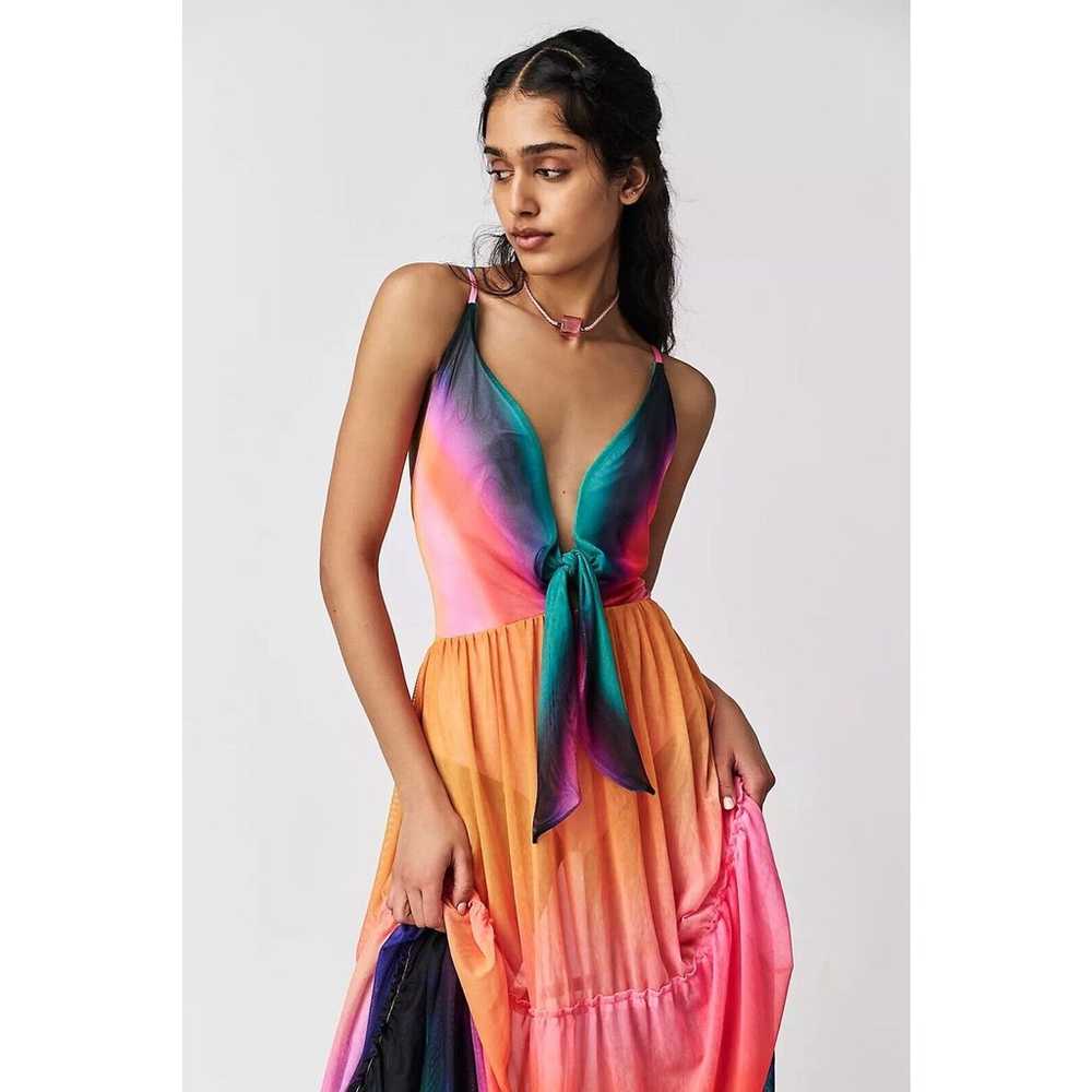 Agua Bendita Pacifico Cosmea Maxi Dress In Vini R… - image 3