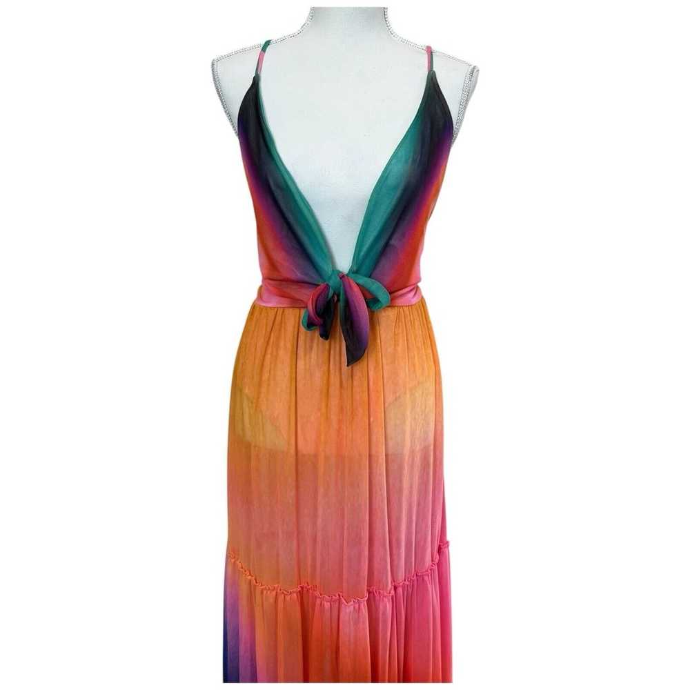 Agua Bendita Pacifico Cosmea Maxi Dress In Vini R… - image 6