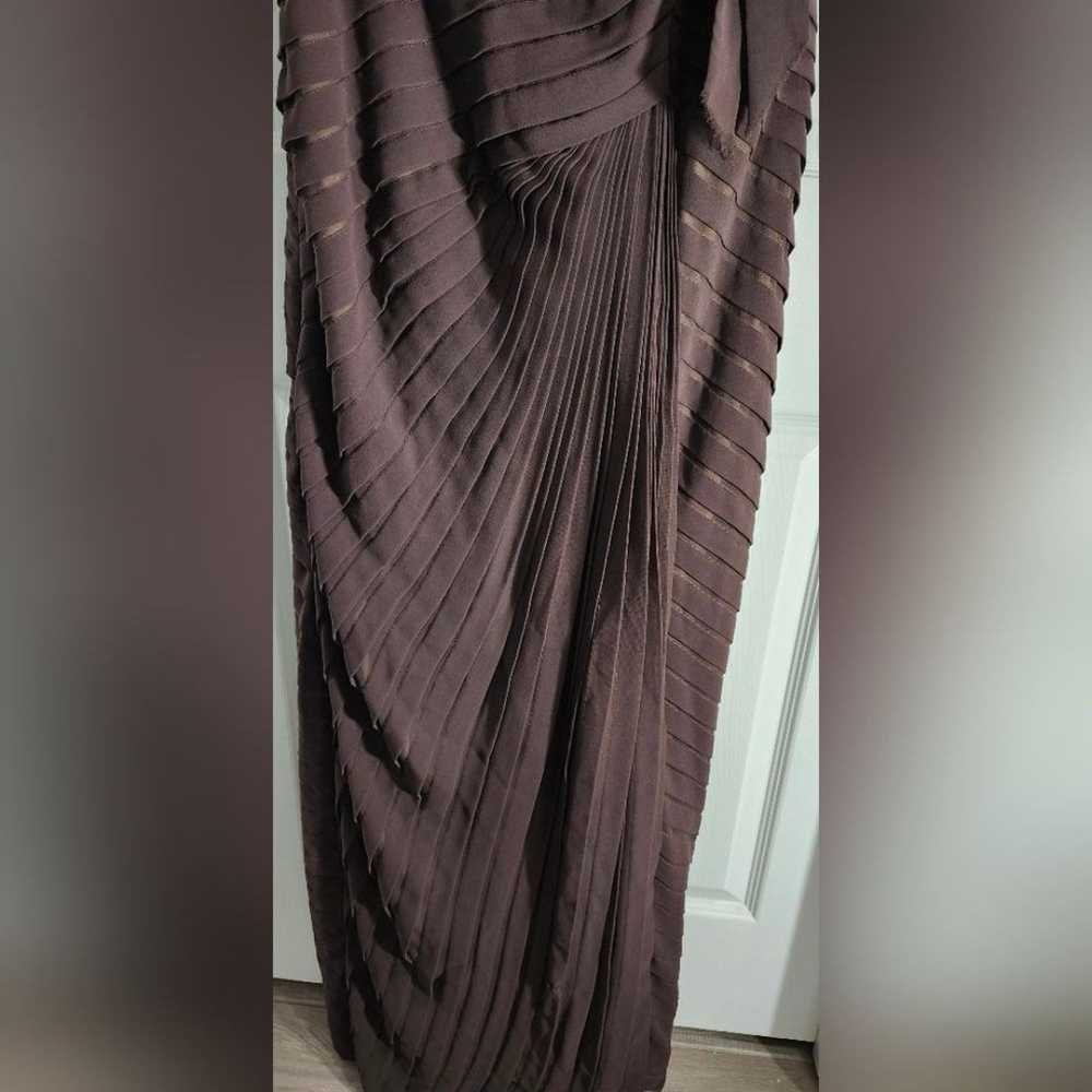 Tadashi Shoji choco brown all around pleated  ful… - image 5