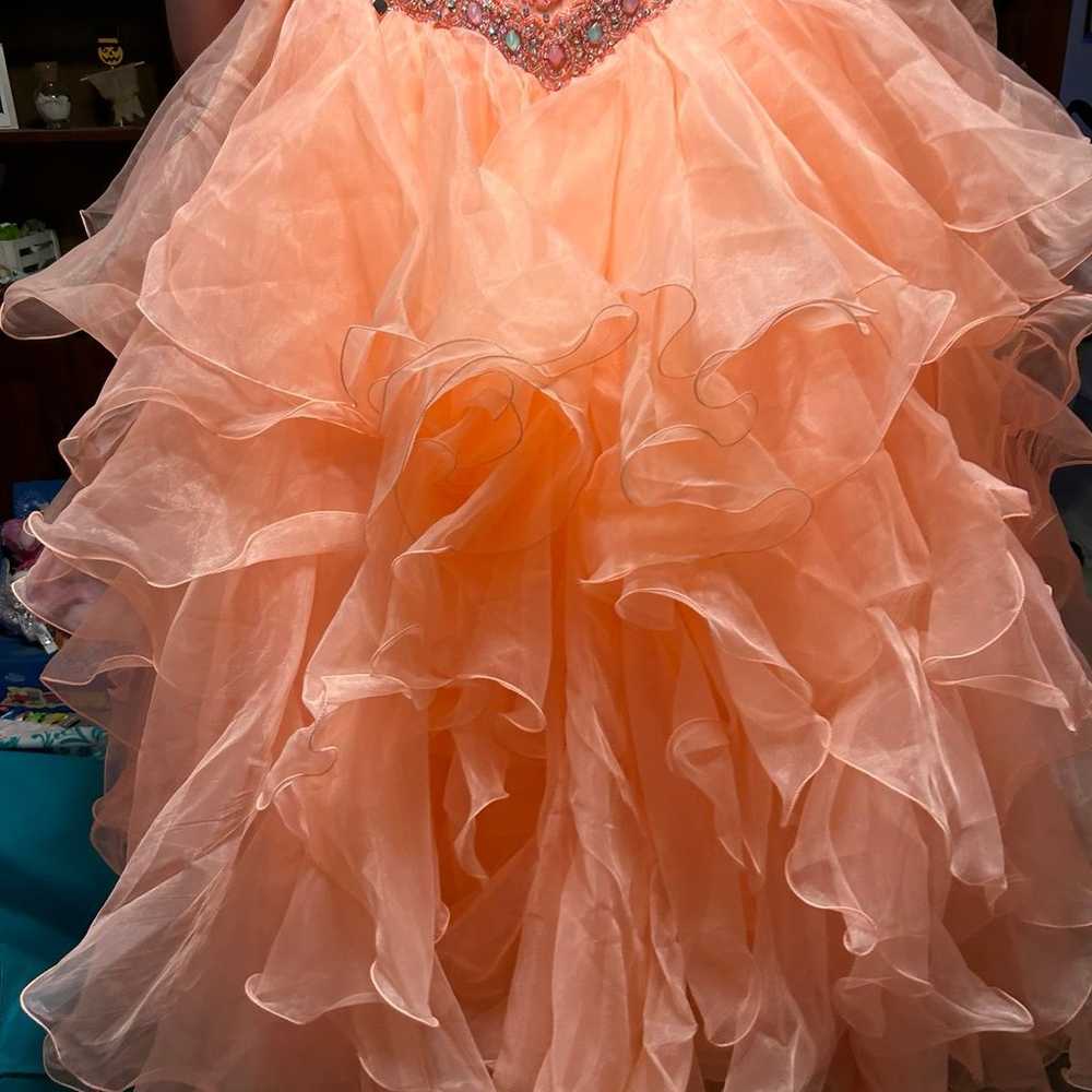 Ruffled pageant/prom dress - image 1