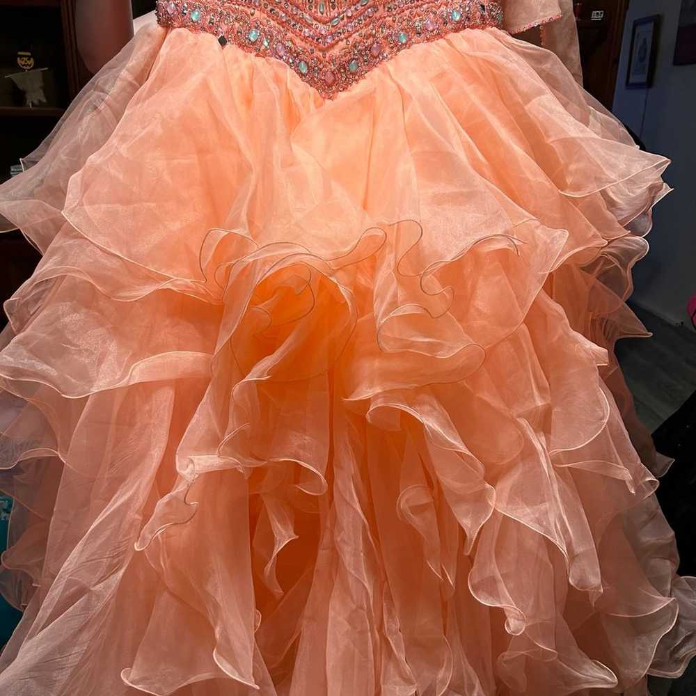 Ruffled pageant/prom dress - image 2