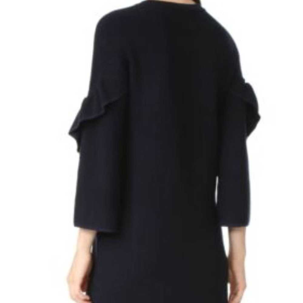 Tory Burch Ashley Navy Ruffled Sleeve Sweater Dre… - image 3