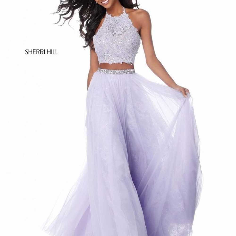 Sherri Hill Lilac Size 4 Gown - image 2