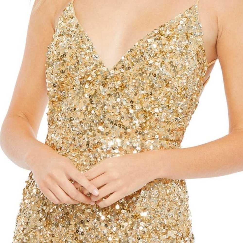 Mac Duggal sequined strappy back gown - image 3