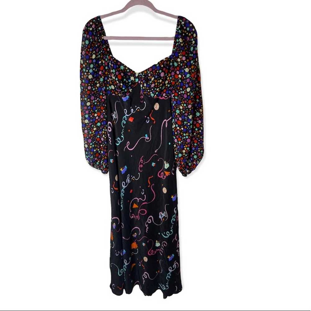 Rixo gio confetti puff sleeve party drinks midi d… - image 4