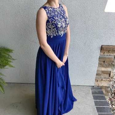 Royal Blue Sparkly Prom Dress