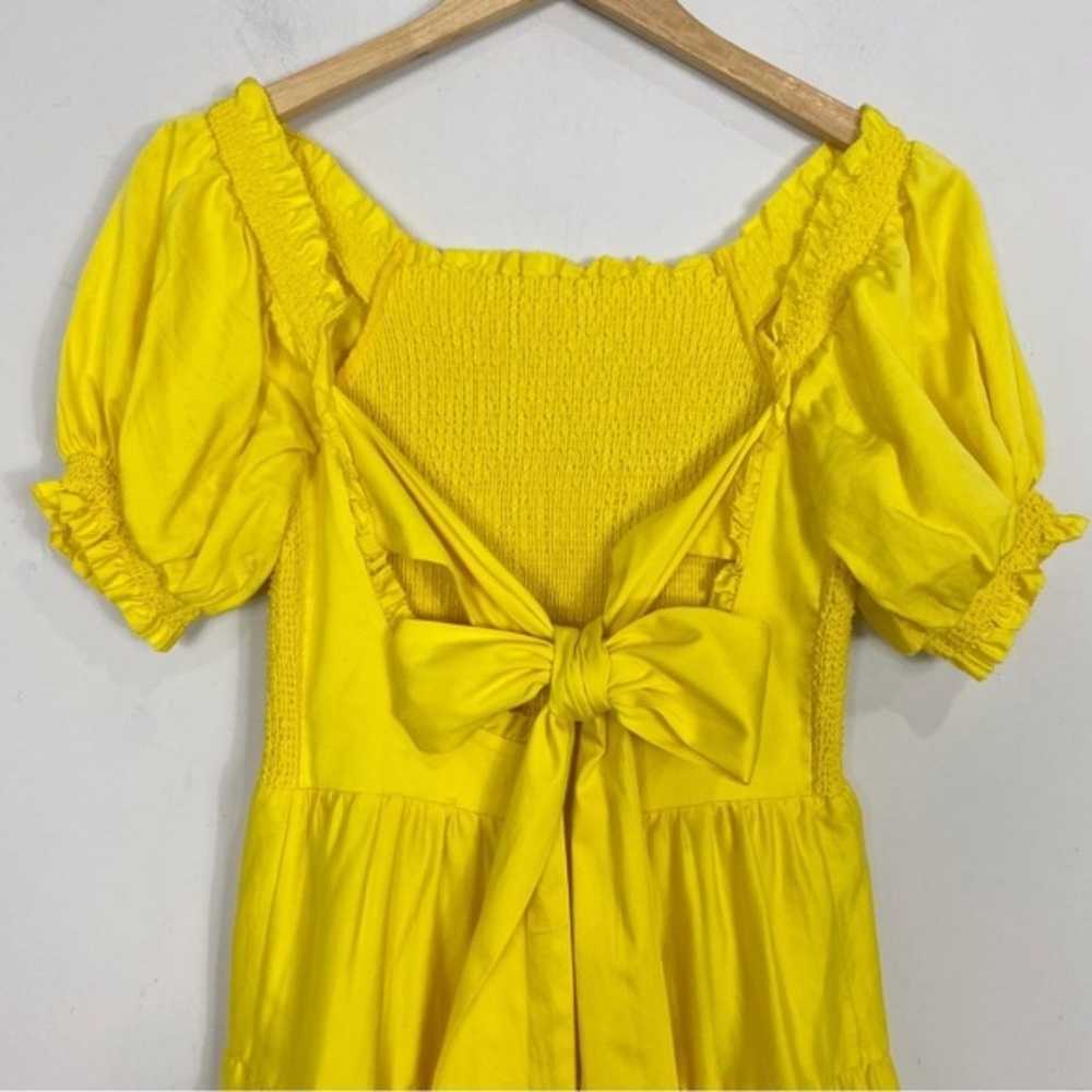 Alice  + Olivia Elizabeth Puff Sleeve Sz 8 Yellow - image 10