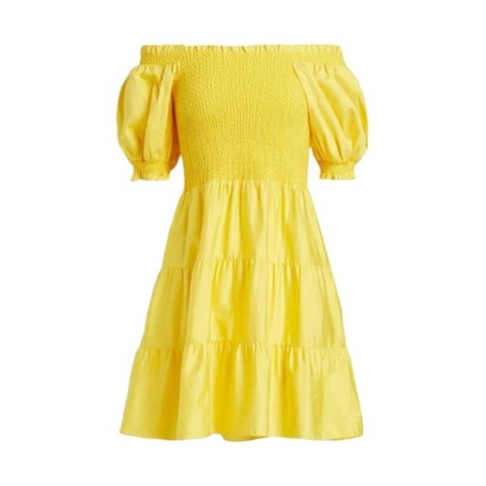 Alice  + Olivia Elizabeth Puff Sleeve Sz 8 Yellow - image 1