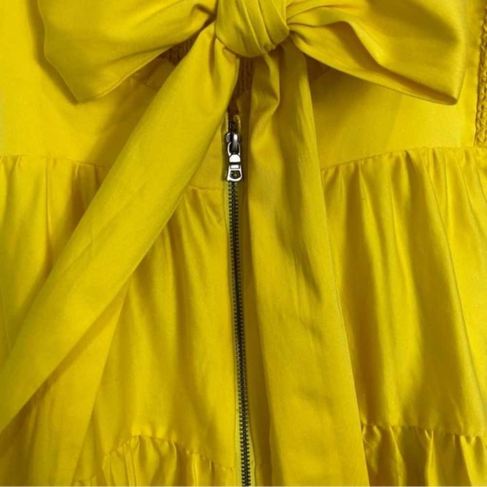 Alice  + Olivia Elizabeth Puff Sleeve Sz 8 Yellow - image 6