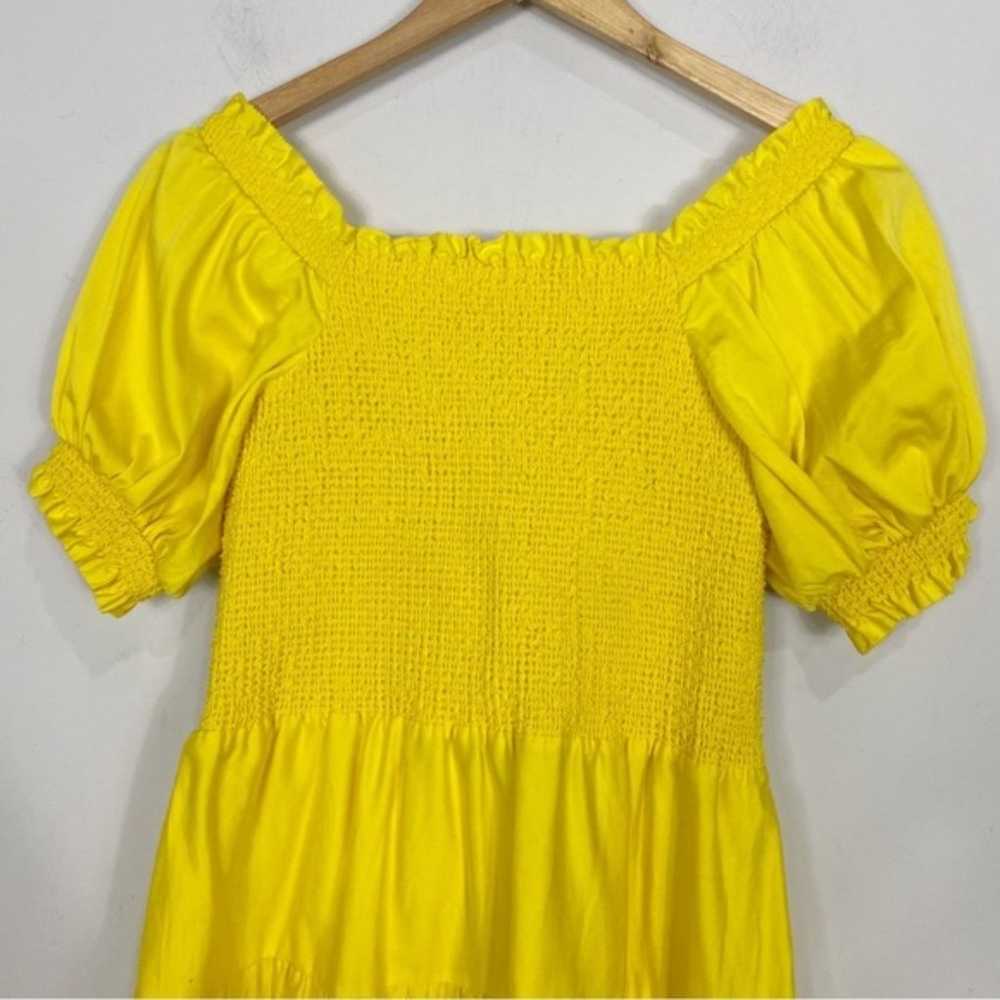 Alice  + Olivia Elizabeth Puff Sleeve Sz 8 Yellow - image 7