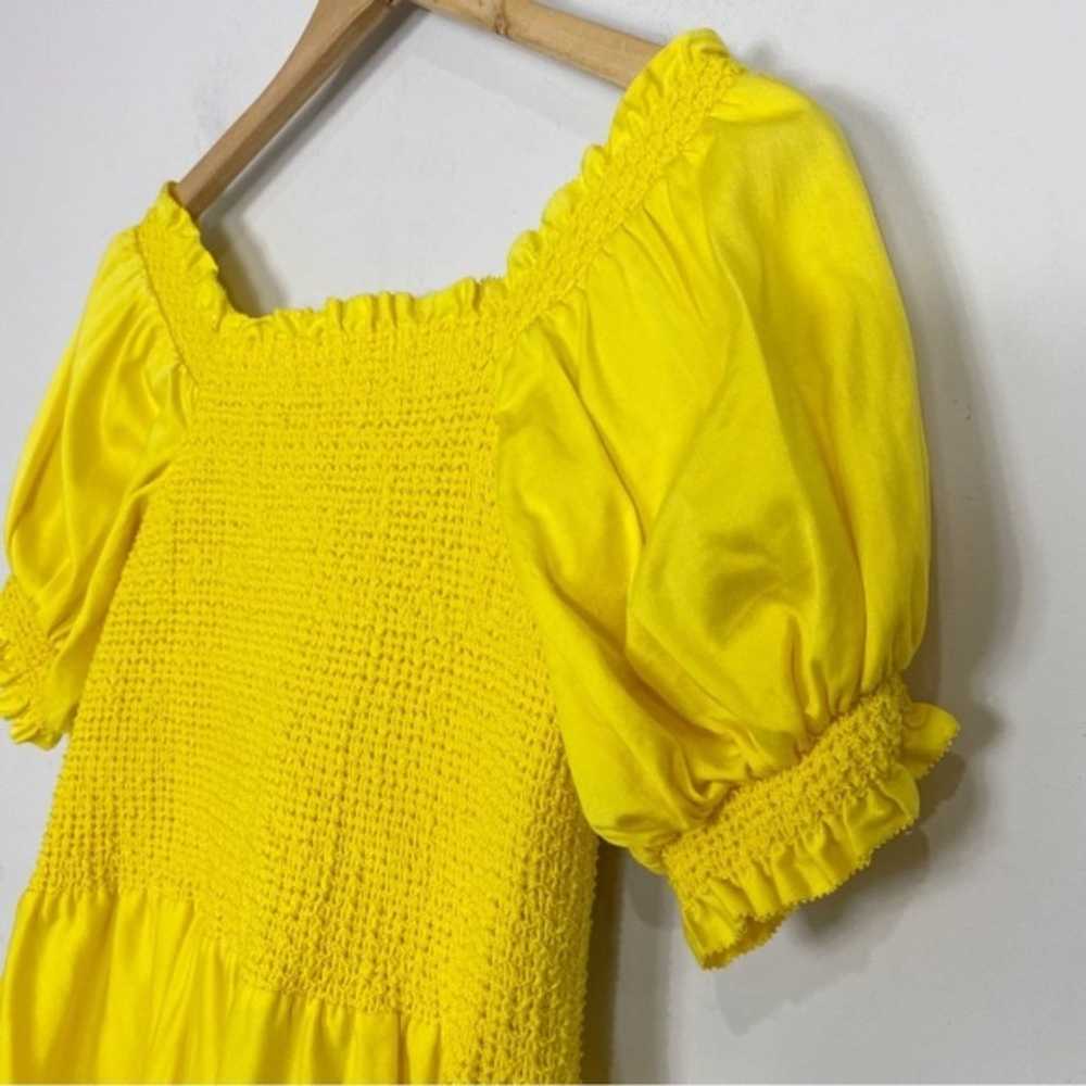 Alice  + Olivia Elizabeth Puff Sleeve Sz 8 Yellow - image 8