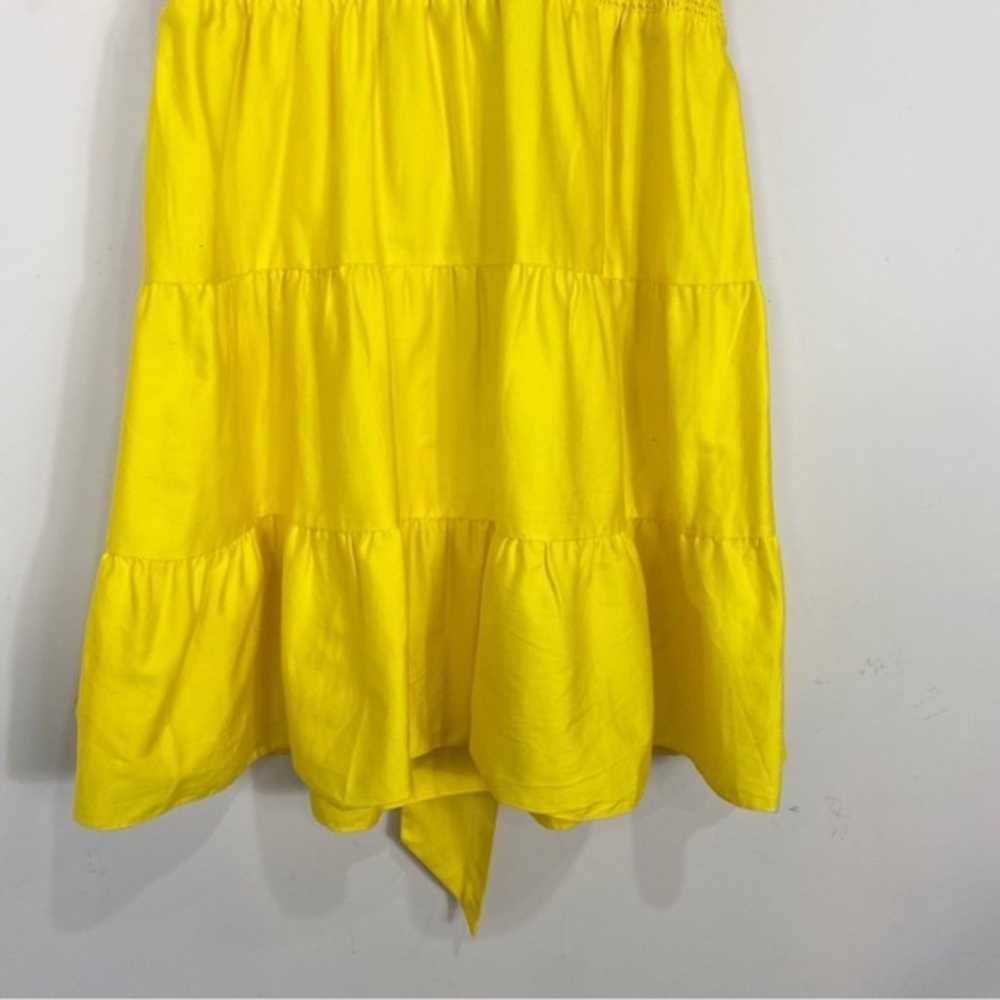 Alice  + Olivia Elizabeth Puff Sleeve Sz 8 Yellow - image 9