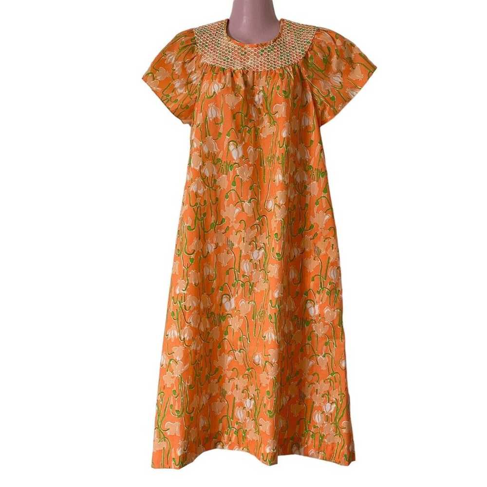 Vintage 70s Liza by Lilly Pulitzer Dress Medium P… - image 1