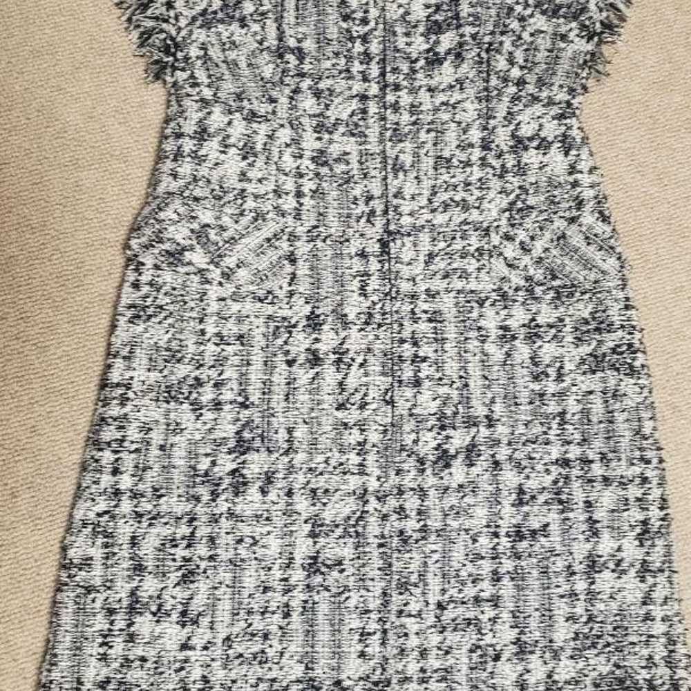 Rene Tweed Houndstooth Dress with Double Zip Vest - image 1