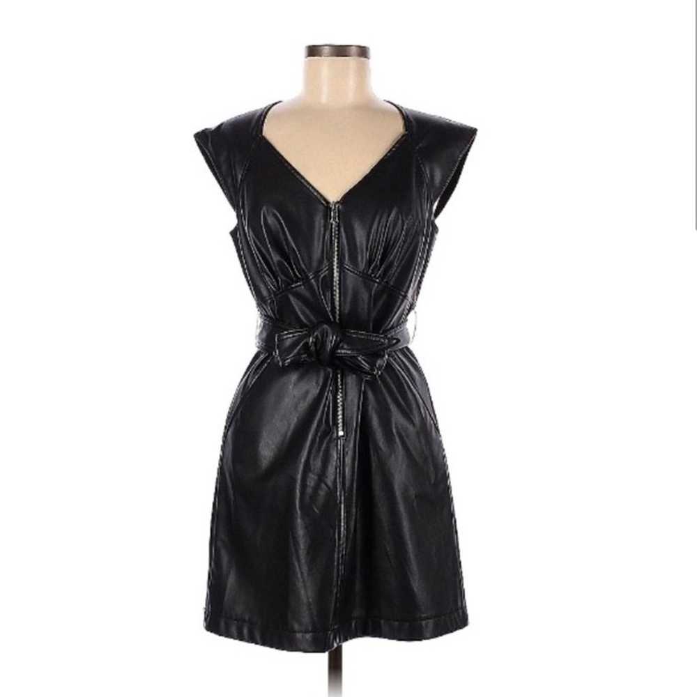 MARISSA WEBB black leather ryland dress - image 3