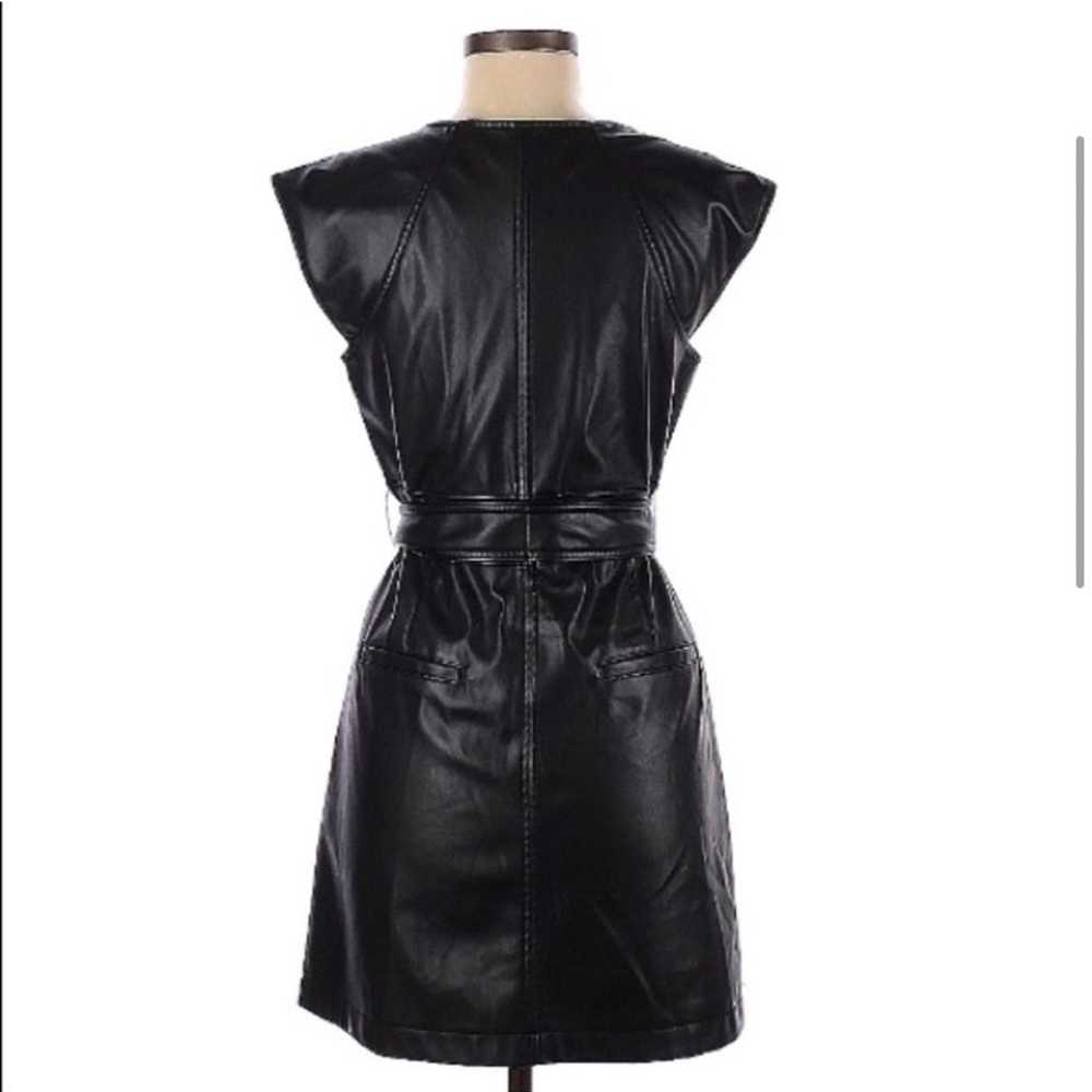 MARISSA WEBB black leather ryland dress - image 4