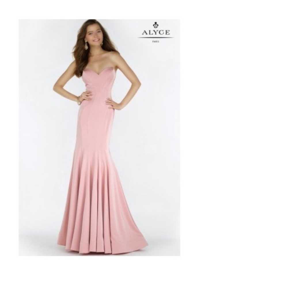 Alyce Paris Strapless Elegant Gown - image 4