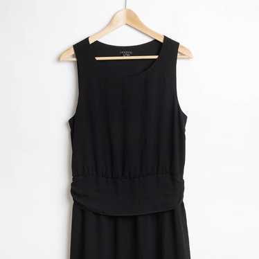 Theory Black Georgette Sleeveless Dress