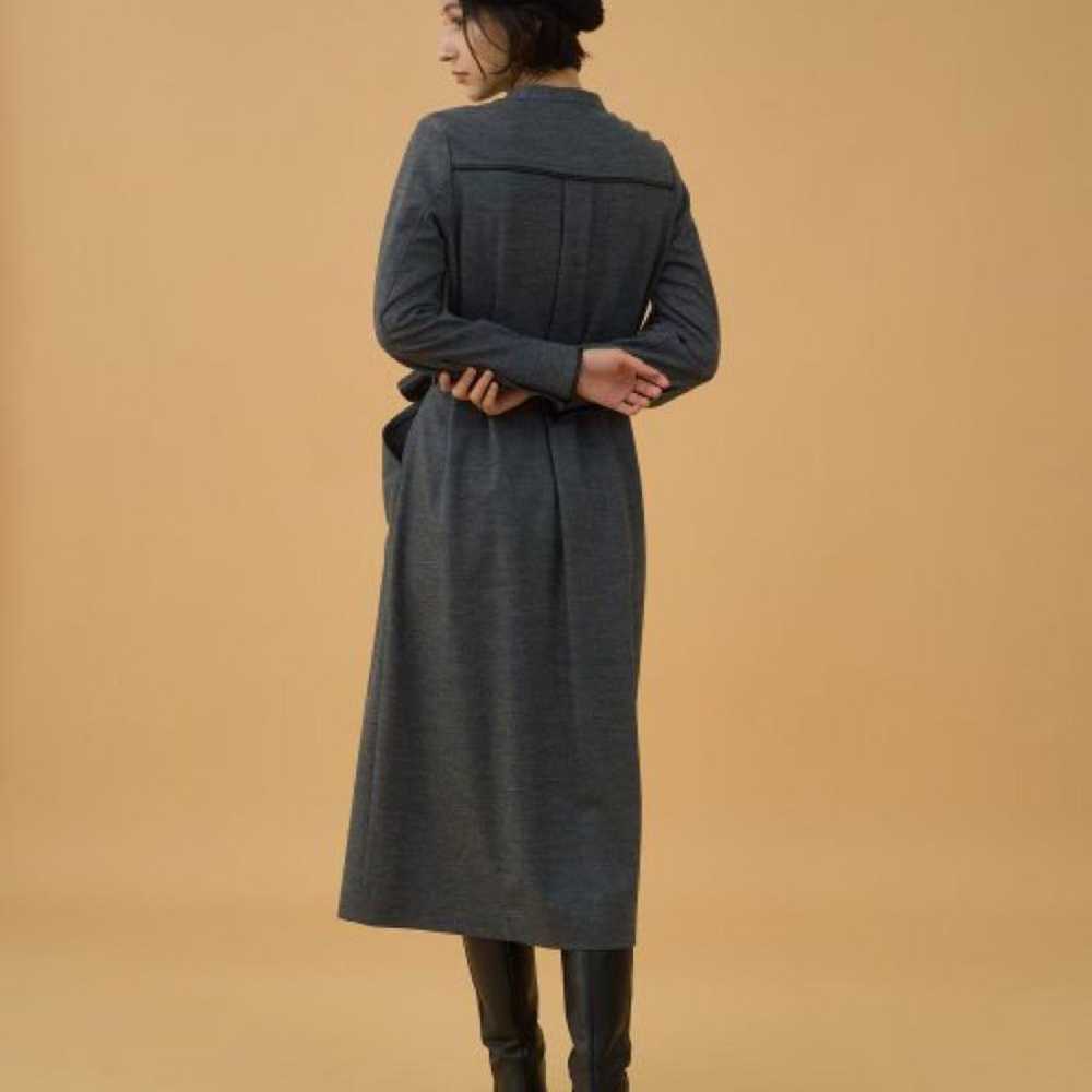 ANAYI Wool Jersey Leather Combination Dress 38 - image 3