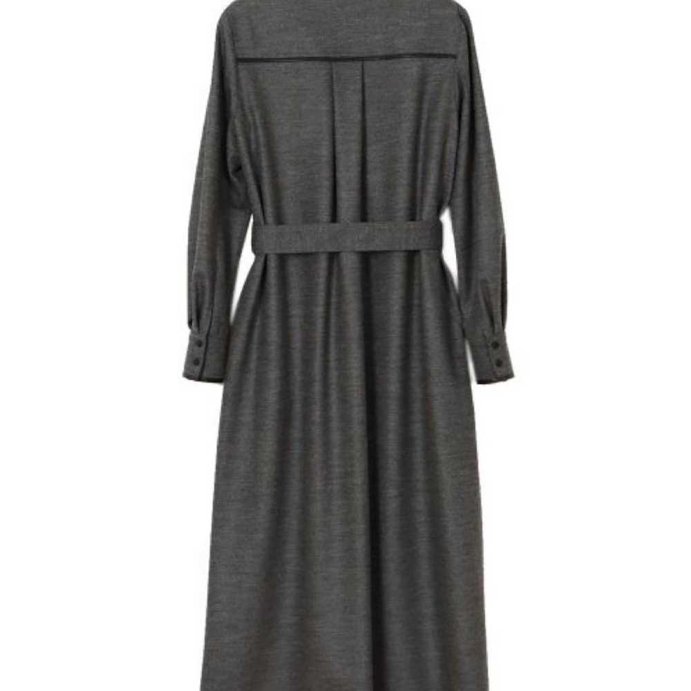 ANAYI Wool Jersey Leather Combination Dress 38 - image 7