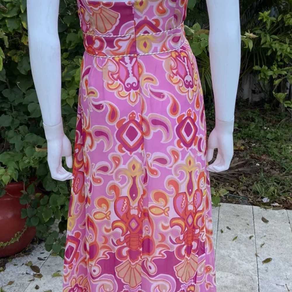 Lilly Pulitzer rare, chiffon gown, 12 - image 3