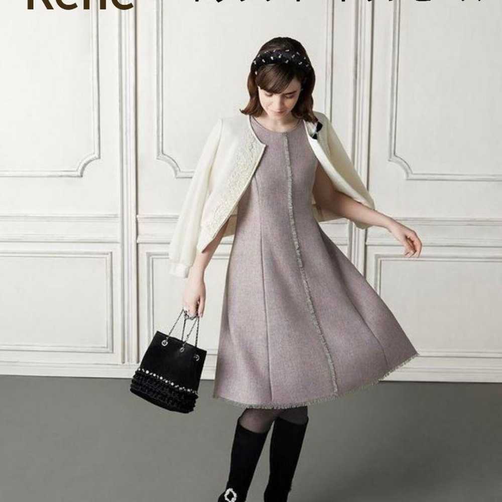 【Beautiful Condition】Rene Nep Tweed Dress 34 36 - image 2