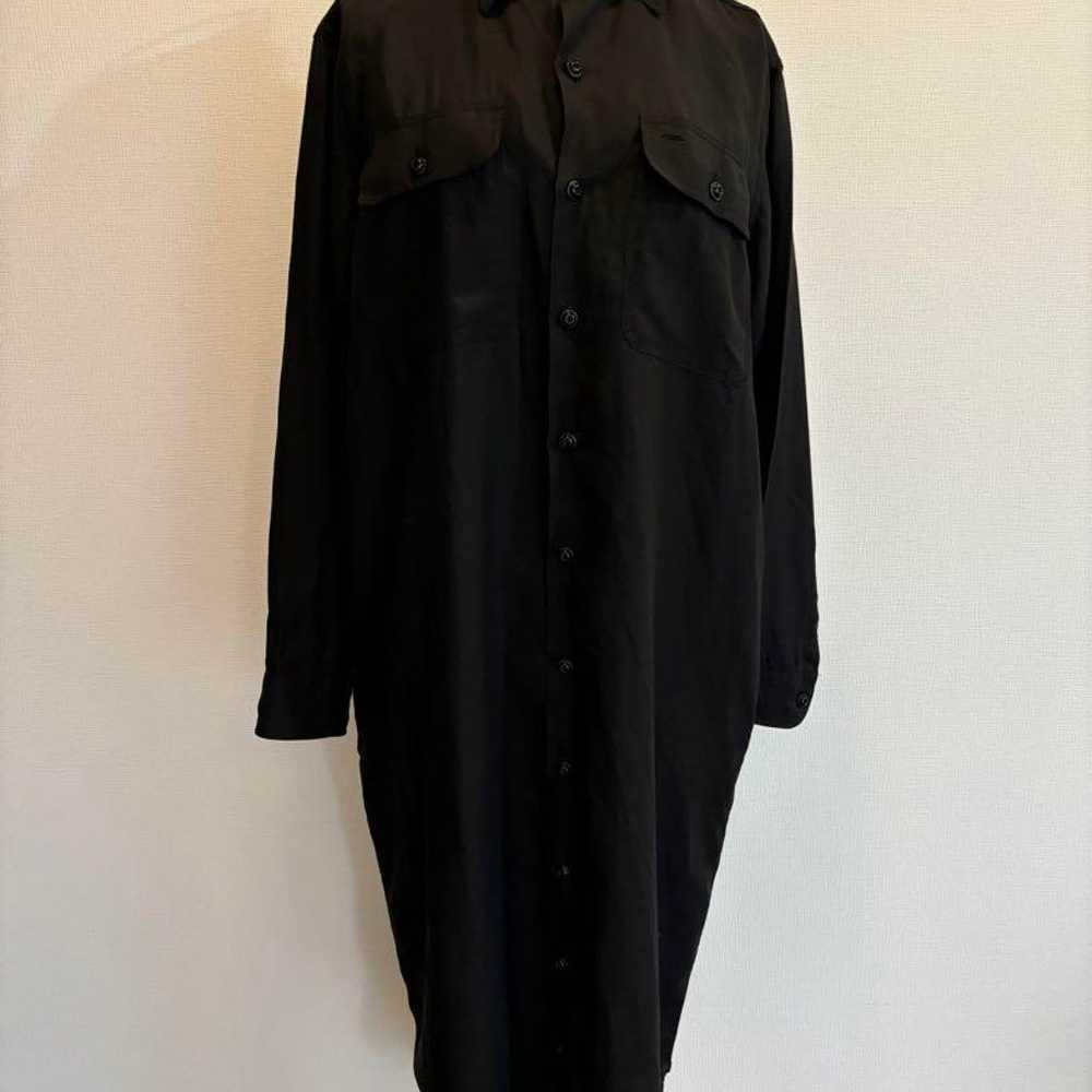 MADISON BLUE HAMPTON Linen Shirt Dress Black - image 5